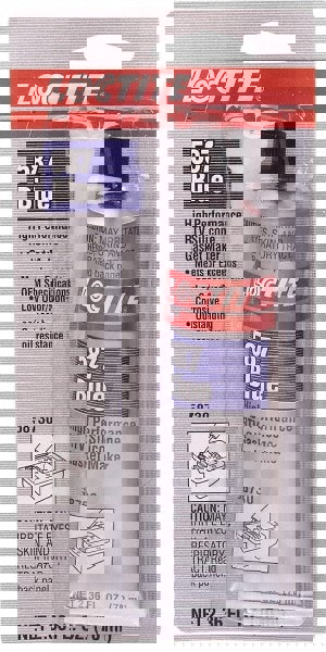 Elastic Sealant: 70 mL Tube, Blue, RTV Silicone